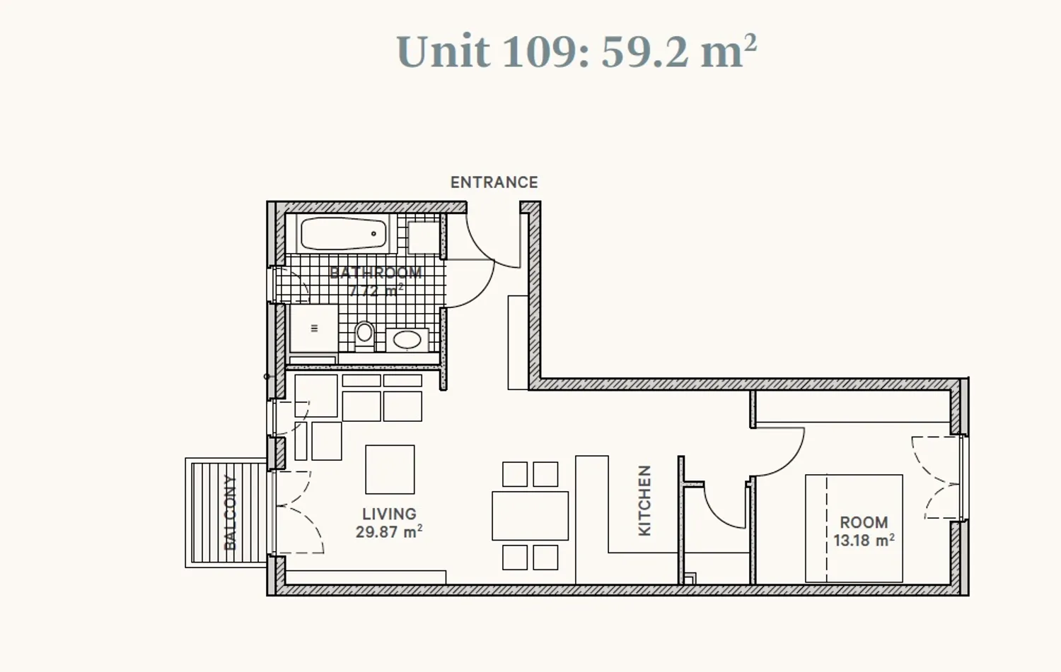 2 Zimmer Wohnung mit 59 m² in Berlin – Bild 3