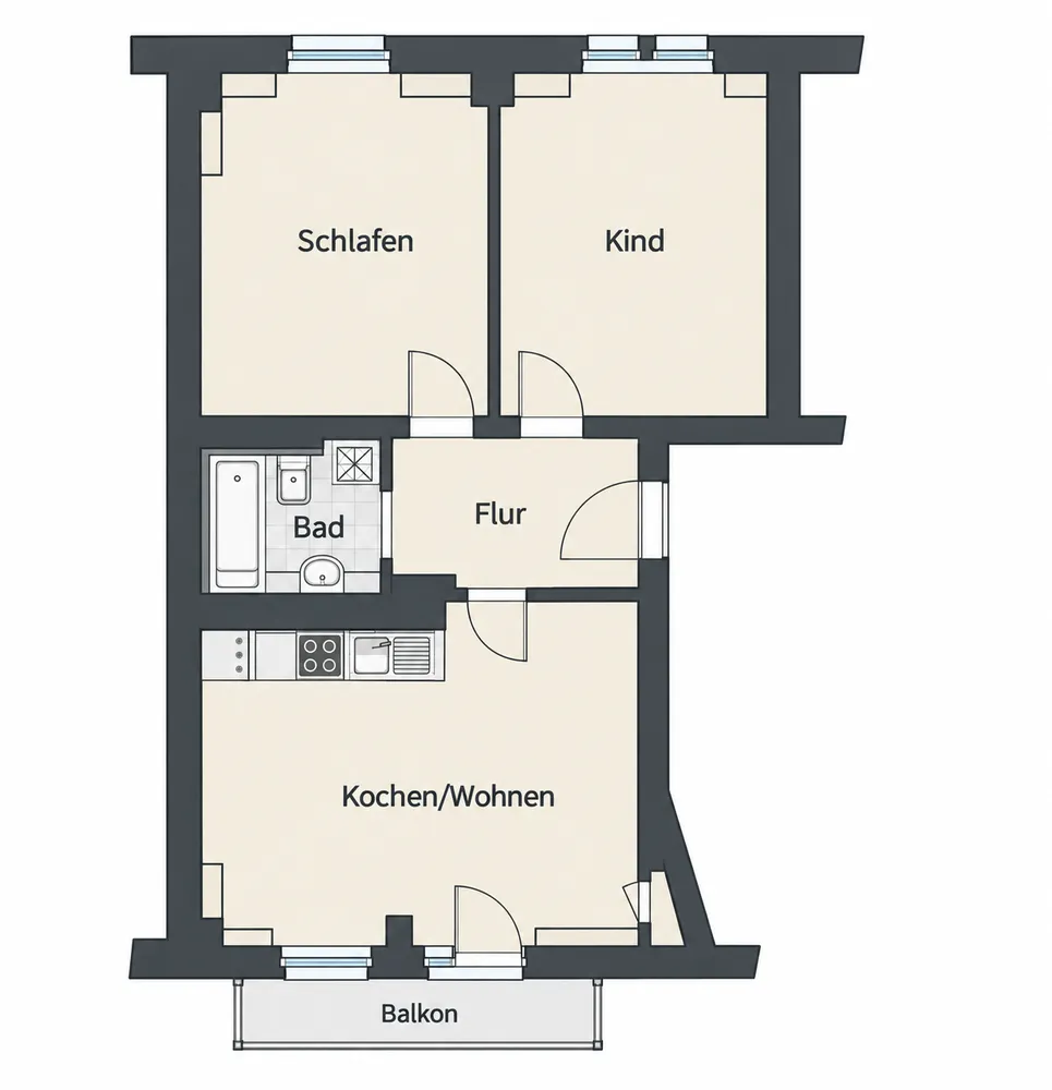 3 Zimmer Wohnung mit 67 m² in Dresden – Bild 8