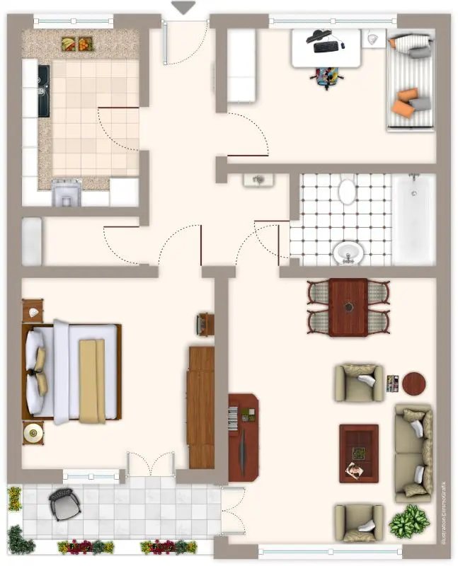3 Zimmer Wohnung mit 76 m² in Mönchengladbach – Bild 3
