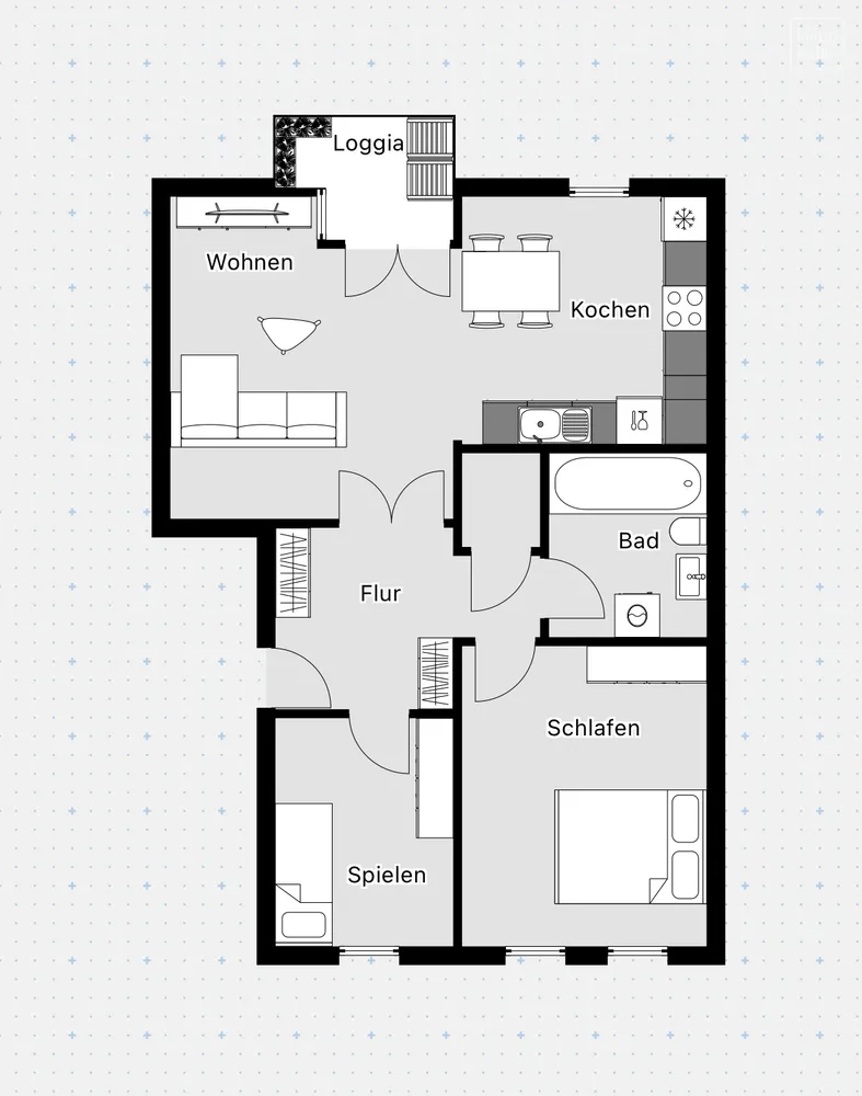 3 Zimmer Wohnung mit 80 m² in Halle (Saale) – Bild 11