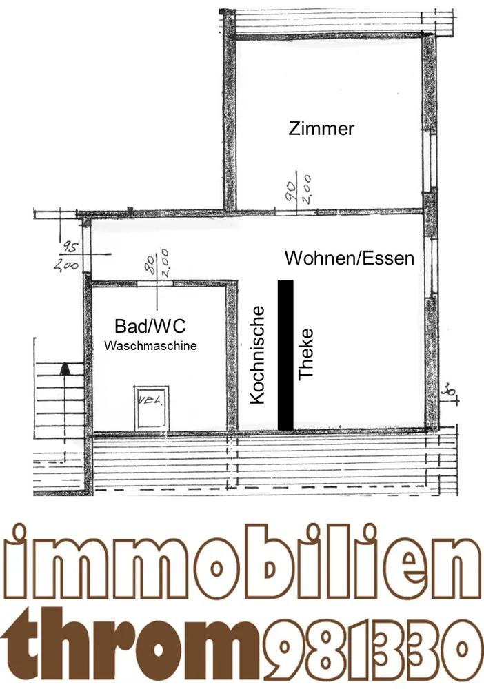 1 Zimmer Wohnung mit 45 m² in Karlsruhe – Bild 2