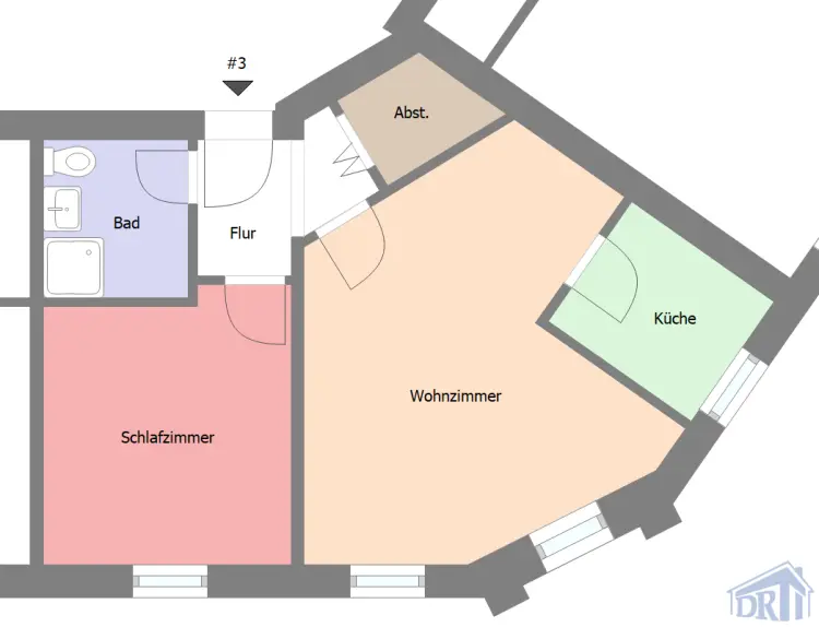 2 Zimmer Wohnung mit 52 m² in Zittau – Bild 5