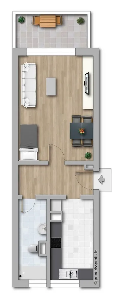1 Zimmer Wohnung mit 31 m² in Plauen – Bild 9