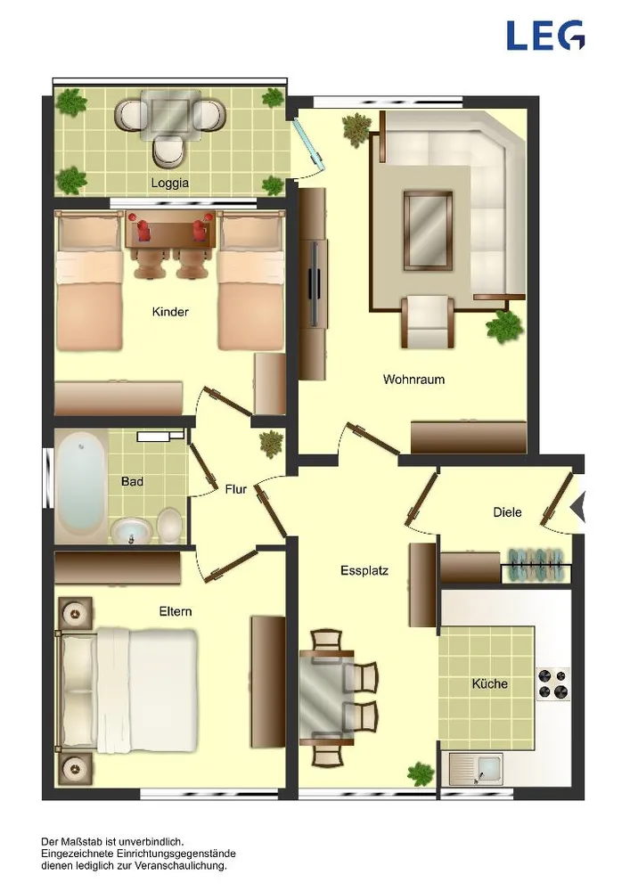 3 Zimmer Wohnung mit 71 m² in Wuppertal – Bild 2