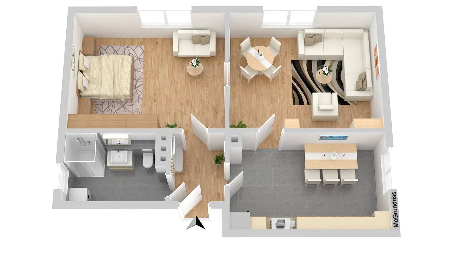 2 Zimmer Wohnung mit 47 m² in Hagen – Bild 1