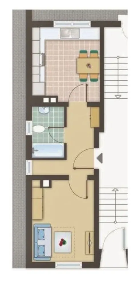 2 Zimmer Wohnung mit 34 m² in Mannheim – Bild 1