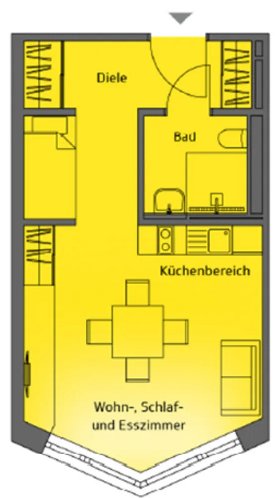 1 Zimmer Wohnung mit 36 m² in Berlin – Bild 4