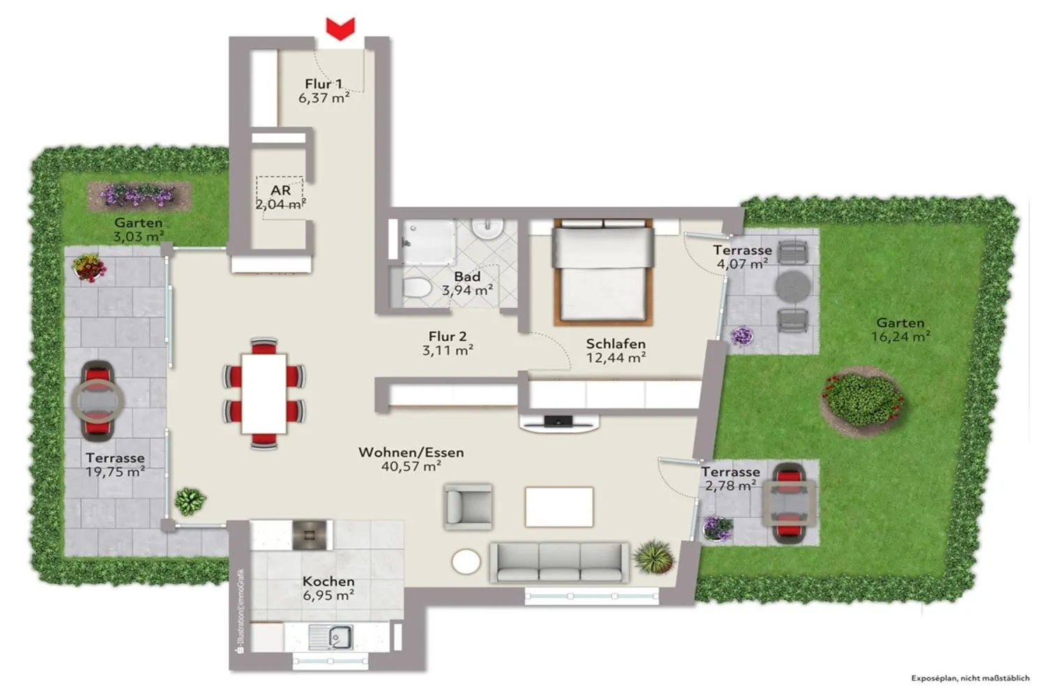 2 Zimmer Wohnung mit 84 m² in München – Bild 3