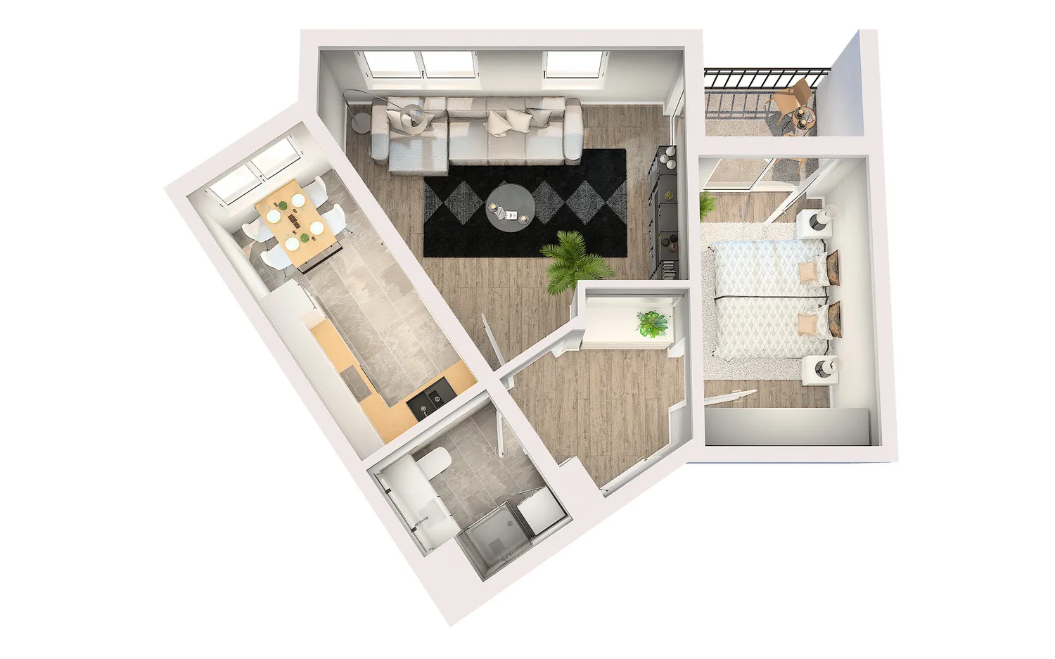 2 Zimmer Wohnung mit 60 m² in Dresden – Bild 2