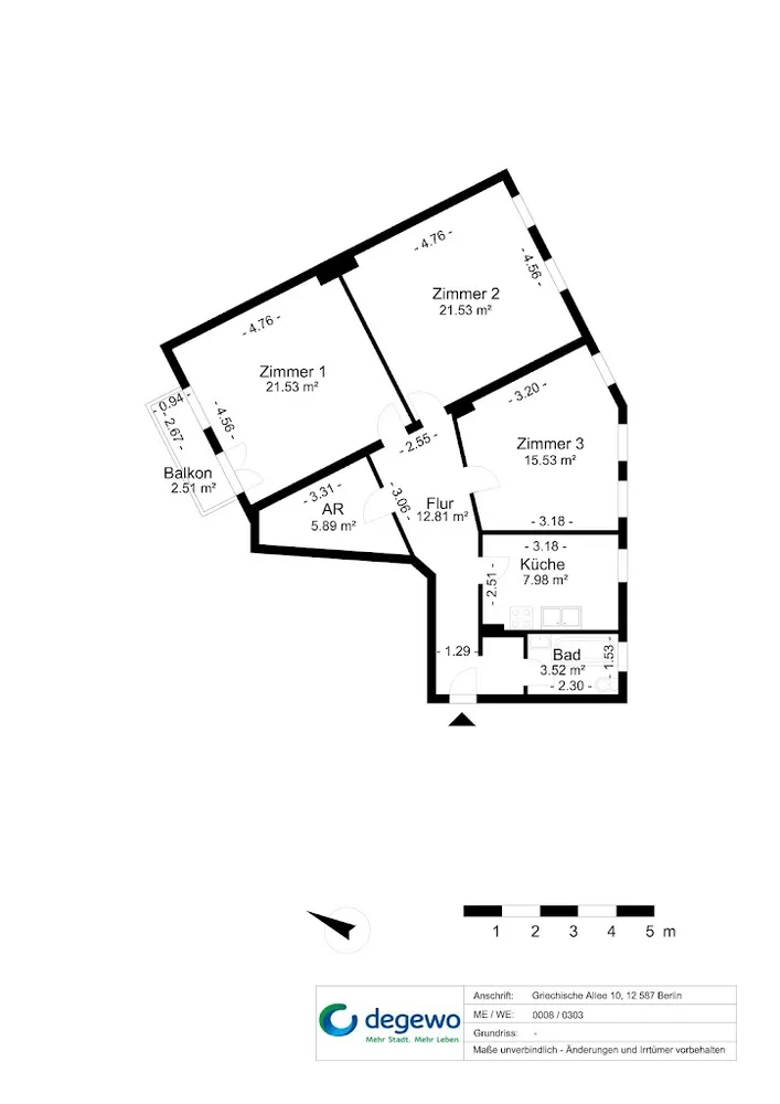 3 room apartment with 90 m² in Berlin – Photo 10