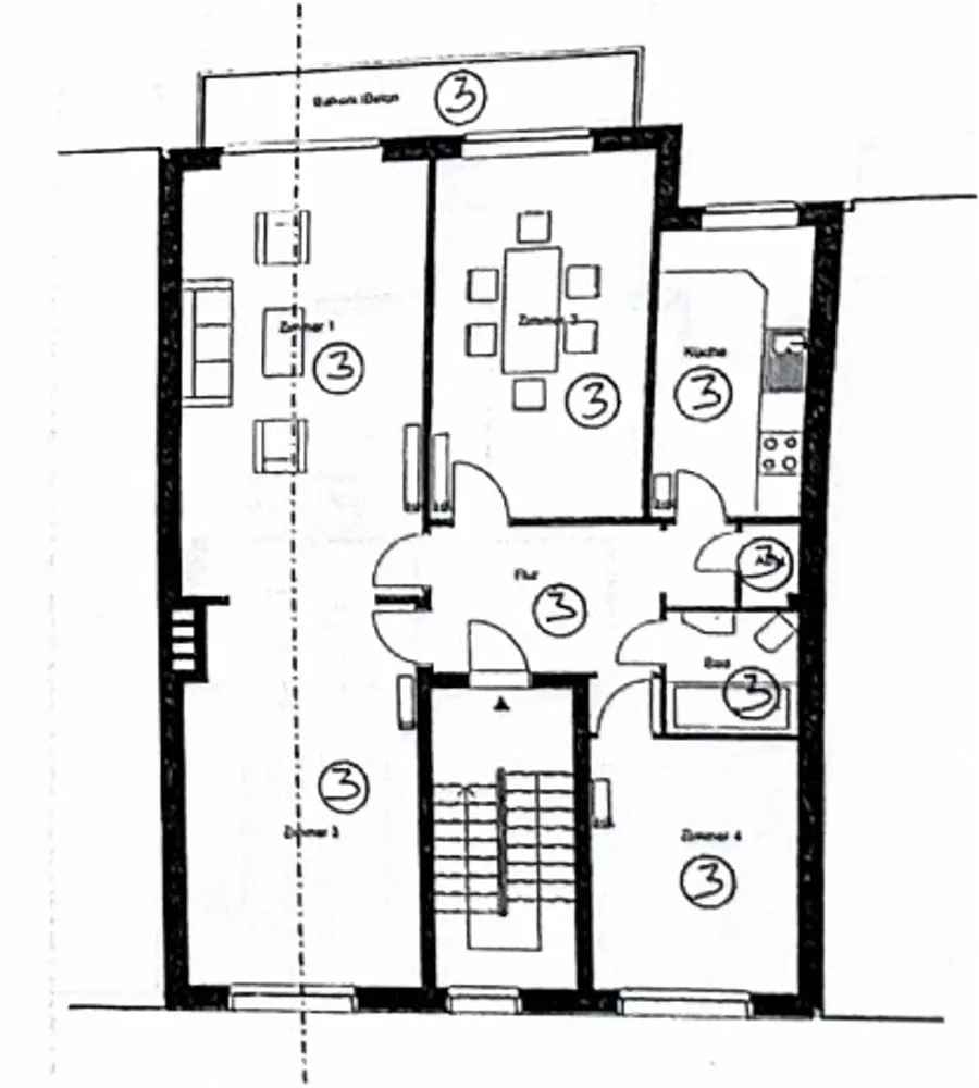 4 Zimmer Wohnung mit 101 m² in Hamburg – Bild 1