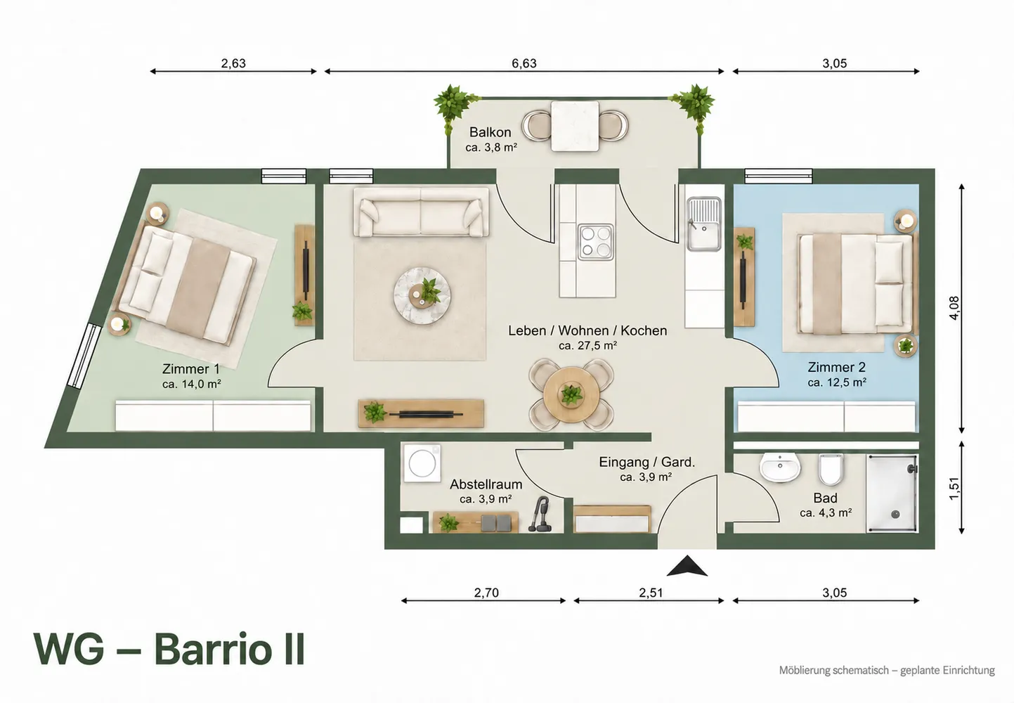 1 Zimmer Wohnung mit 50 m² in Hamburg – Bild 6