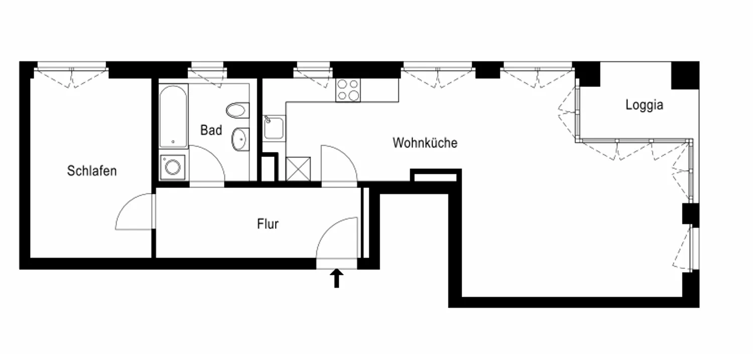 2 room apartment with 68 m² in Munich – Photo 6