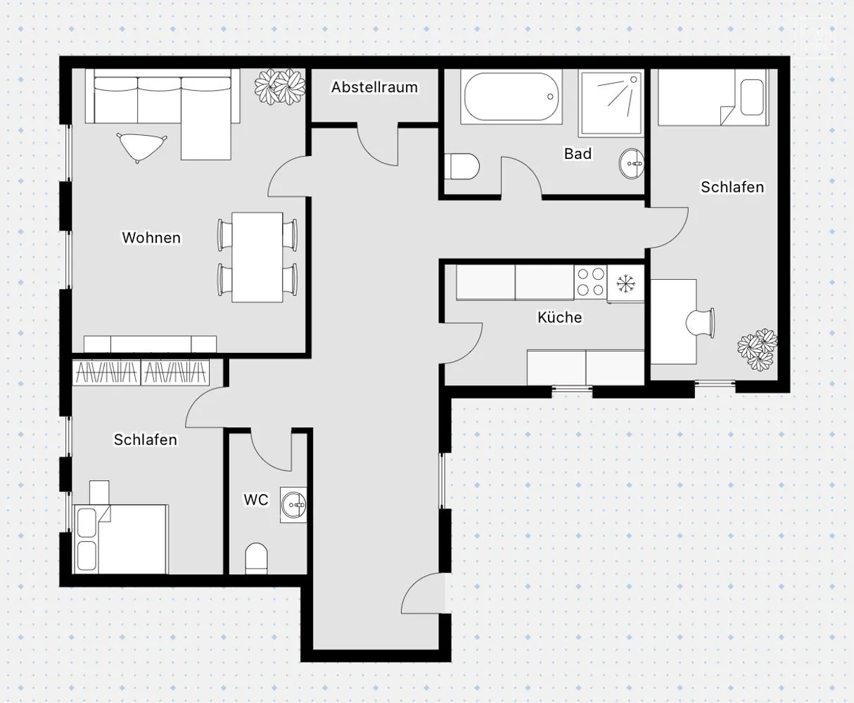 3 Zimmer Wohnung mit 75 m² in Halle (Saale) – Bild 12