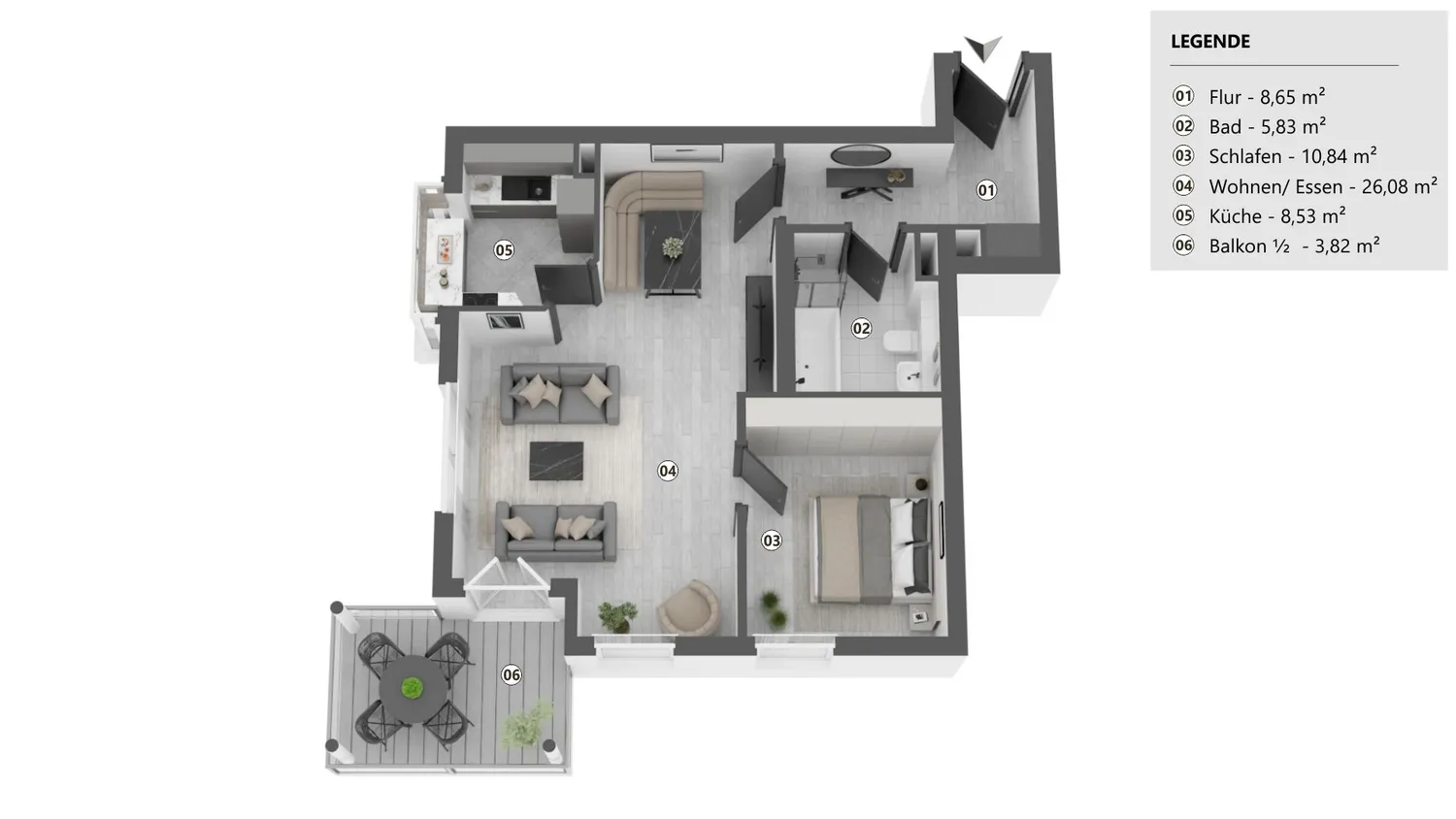 2 Zimmer Wohnung mit 63 m² in Kaufbeuren – Bild 11