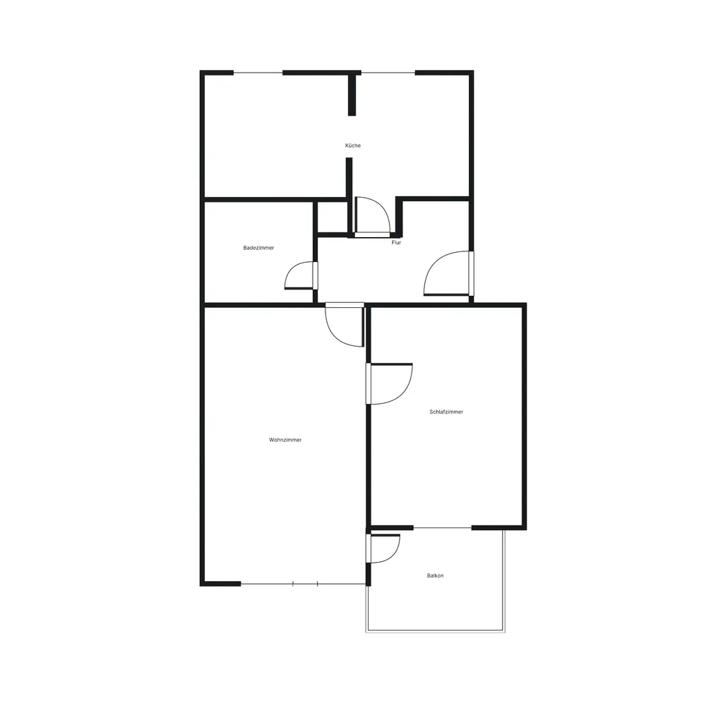 2 Zimmer Wohnung mit 54 m² in Hannover – Bild 2