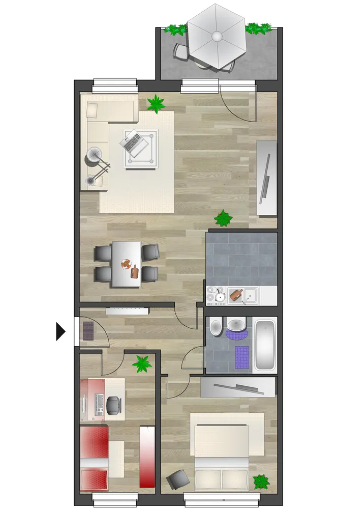 3 room apartment with 69 m² in Chemnitz – Photo 8