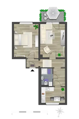 2 room apartment with 57 m² in Chemnitz – Photo 5