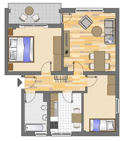 3 Zimmer Wohnung mit 63 m² in Gelsenkirchen – Bild 1