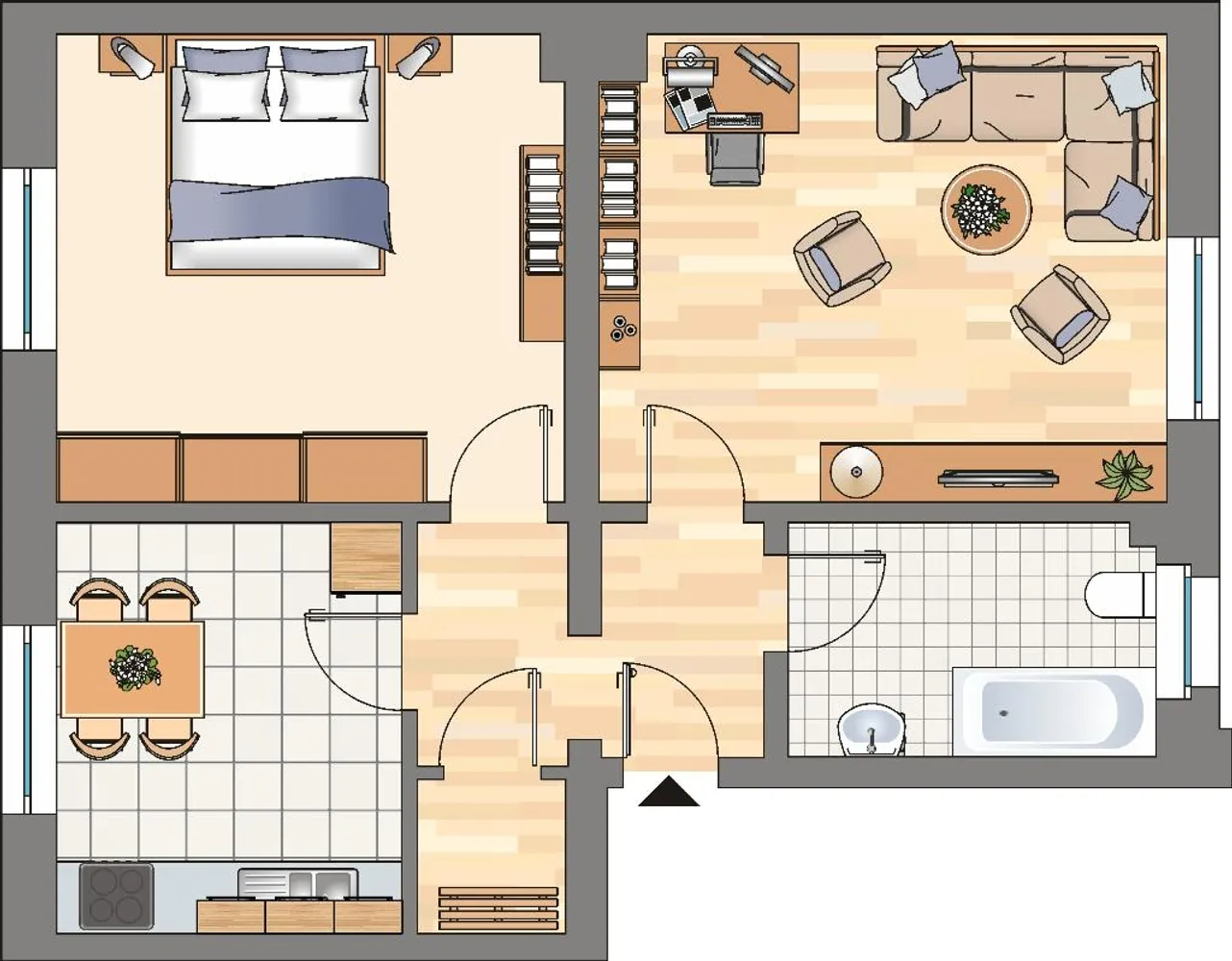 3 Zimmer Wohnung mit 58 m² in Dortmund – Bild 2