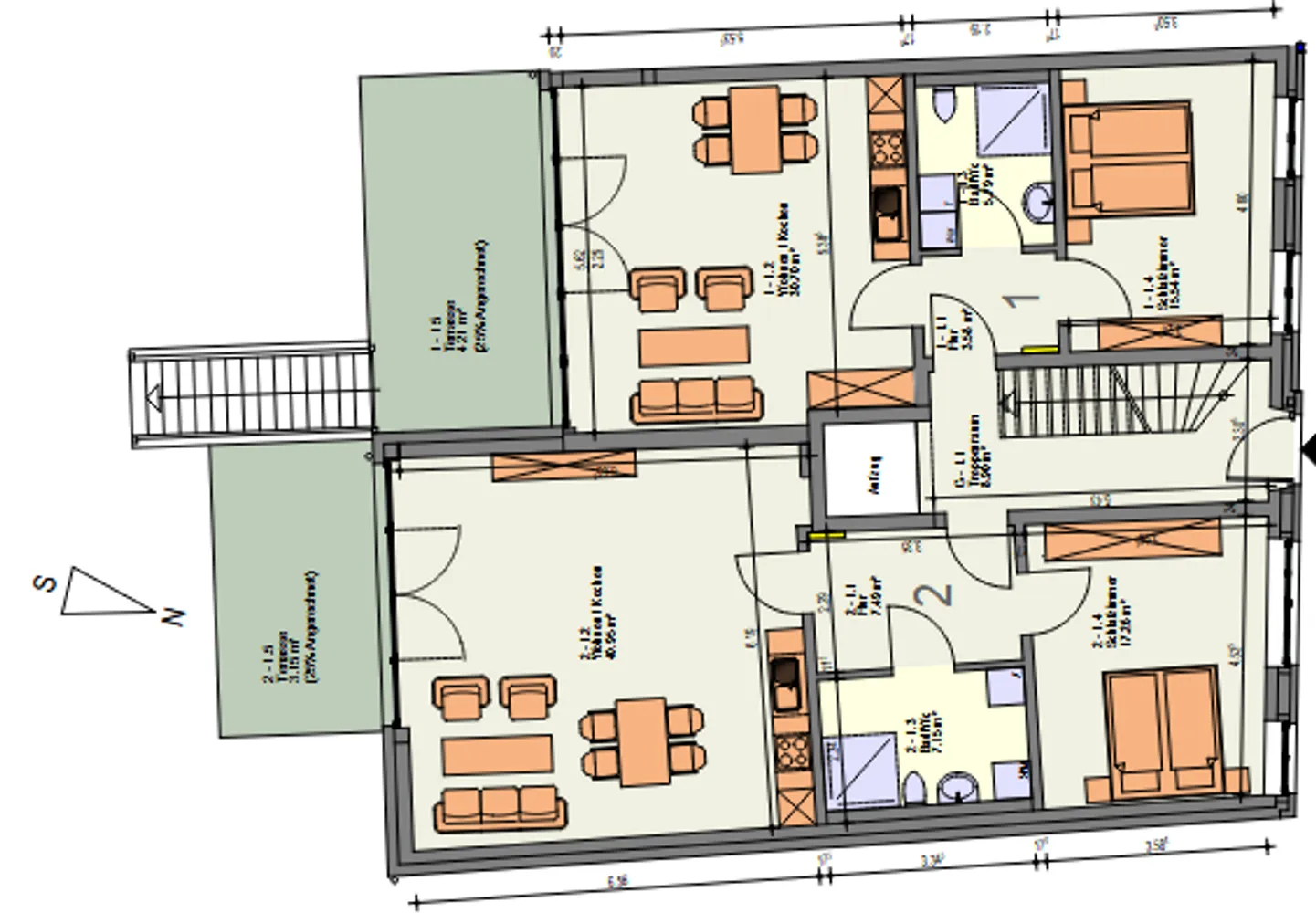 2 Zimmer Wohnung mit 76 m² in Husum – Bild 4