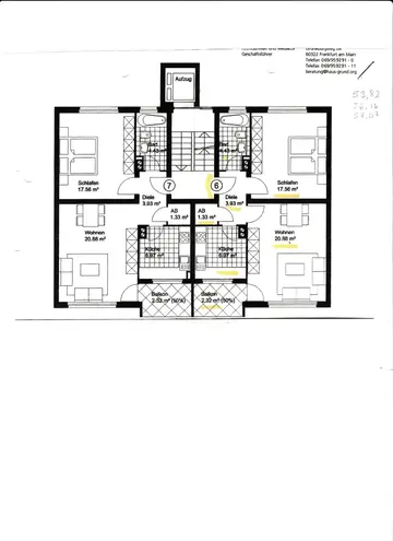 2 Zimmer Wohnung mit 58 m² in Frankfurt am Main – Bild 1