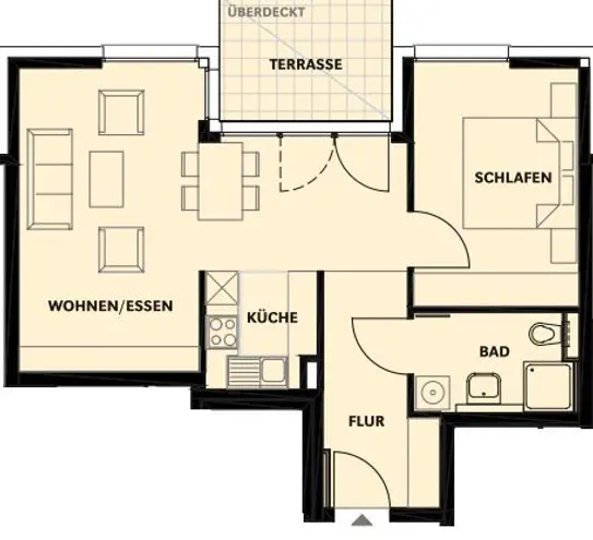 2 Zimmer Wohnung mit 59 m² in Stuttgart – Bild 2