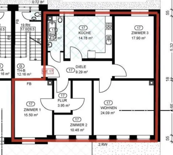 4 Zimmer Wohnung mit 100 m² in Wuppertal – Bild 12