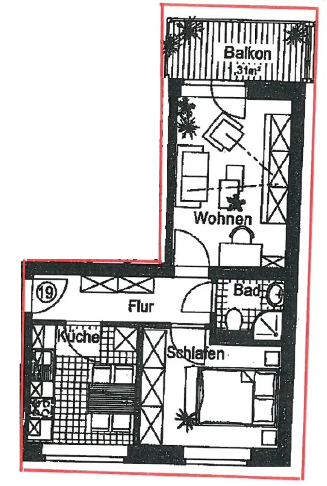 2 Zimmer Wohnung mit 40 m² in Chemnitz – Bild 9