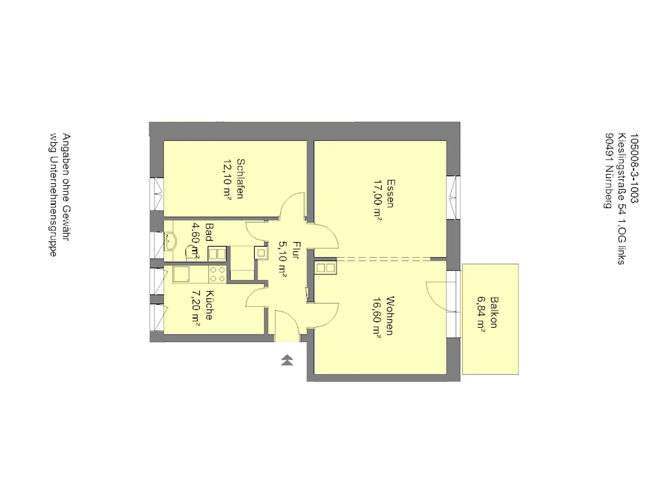 3 Zimmer Wohnung mit 64 m² in Nürnberg – Bild 9