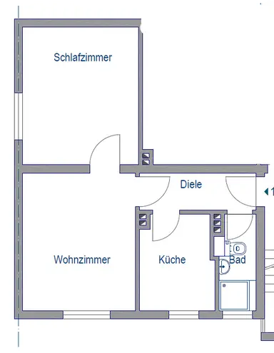 2 Zimmer Wohnung mit 39 m² in Duisburg – Bild 6