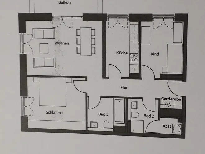 3 Zimmer Wohnung mit 84 m² in Frankfurt am Main – Bild 3