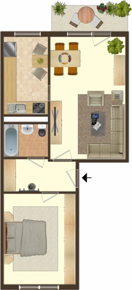 2 Zimmer Wohnung mit 54 m² in Gera – Bild 5