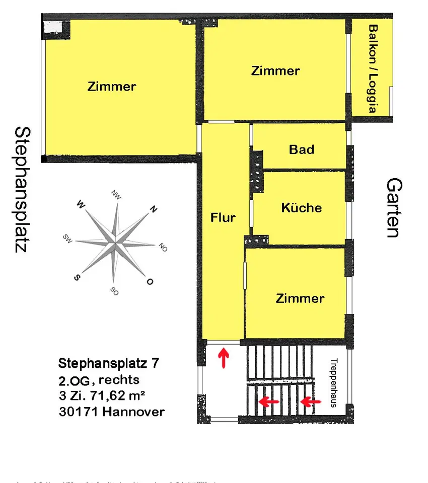 3 Zimmer Wohnung mit 72 m² in Hannover – Bild 7