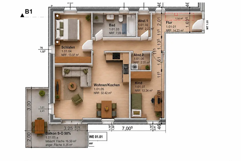 3 Zimmer Wohnung mit 93 m² in Neumünster – Bild 9
