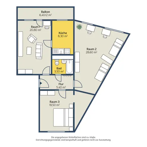 3 Zimmer Wohnung mit 89 m² in Leipzig – Bild 9