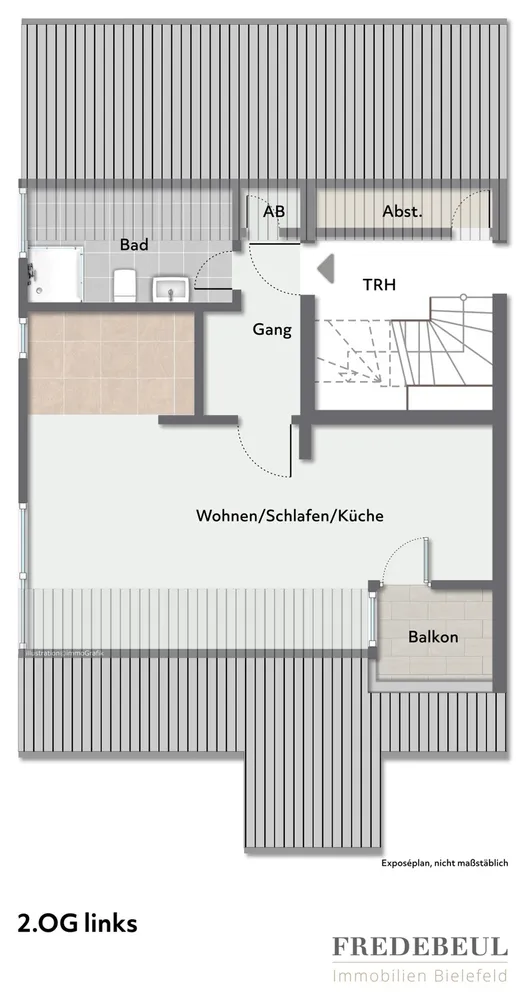 1 Zimmer Wohnung mit 45 m² in Bielefeld – Bild 3