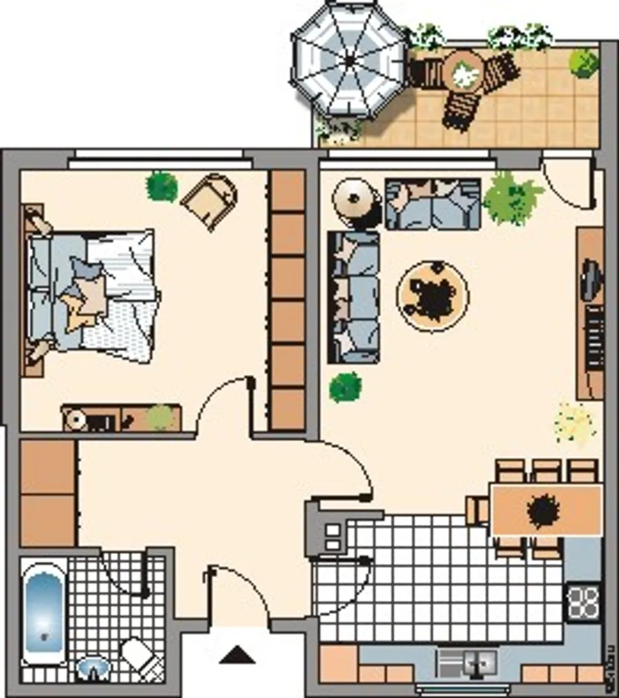 2 Zimmer Wohnung mit 64 m² in Duisburg – Bild 2