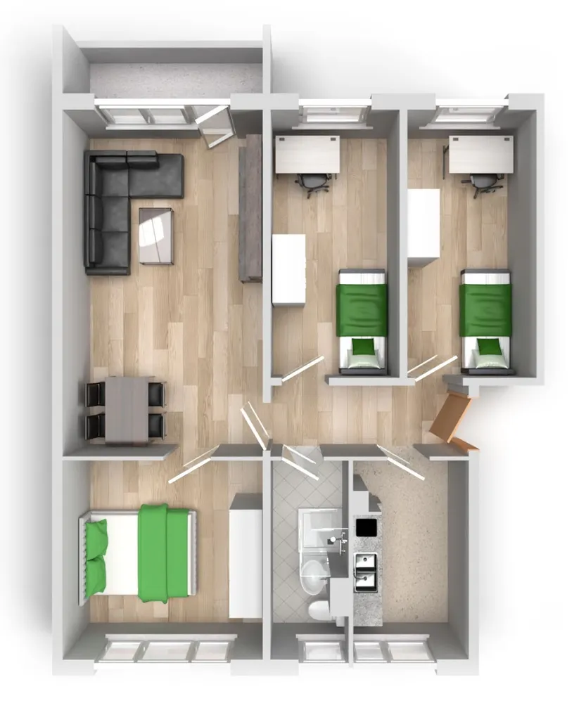 4 Zimmer Wohnung mit 72 m² in Halle (Saale) – Bild 12
