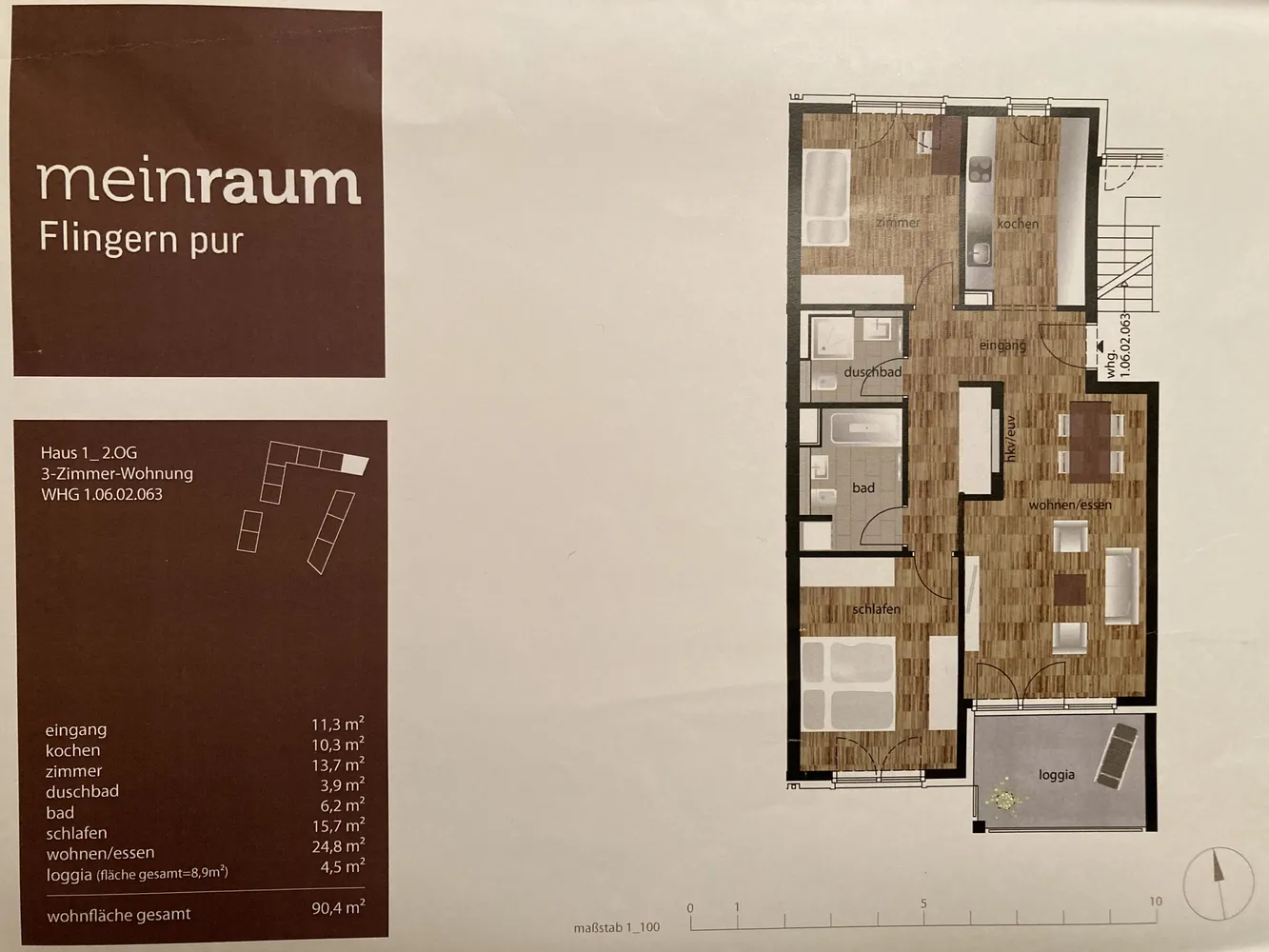 3 room apartment with 90 m² in Düsseldorf – Photo 4