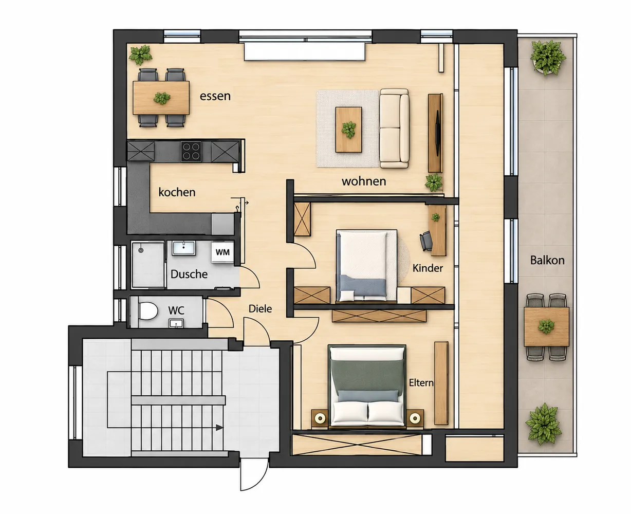 3 Zimmer Wohnung mit 80 m² in Göppingen – Bild 4