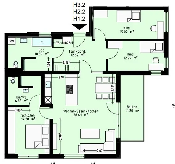 4 room apartment with 114 m² in Gera – Photo 5