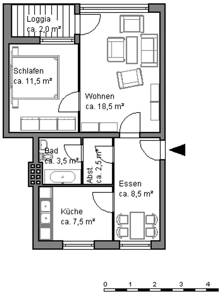 2 Zimmer Wohnung mit 54 m² in Hannover – Bild 5
