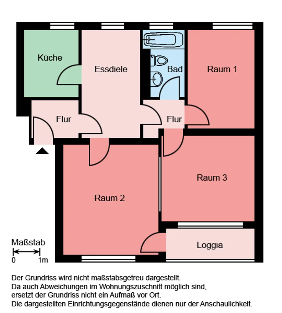 3 Zimmer Wohnung mit 71 m² in Iserlohn – Bild 1