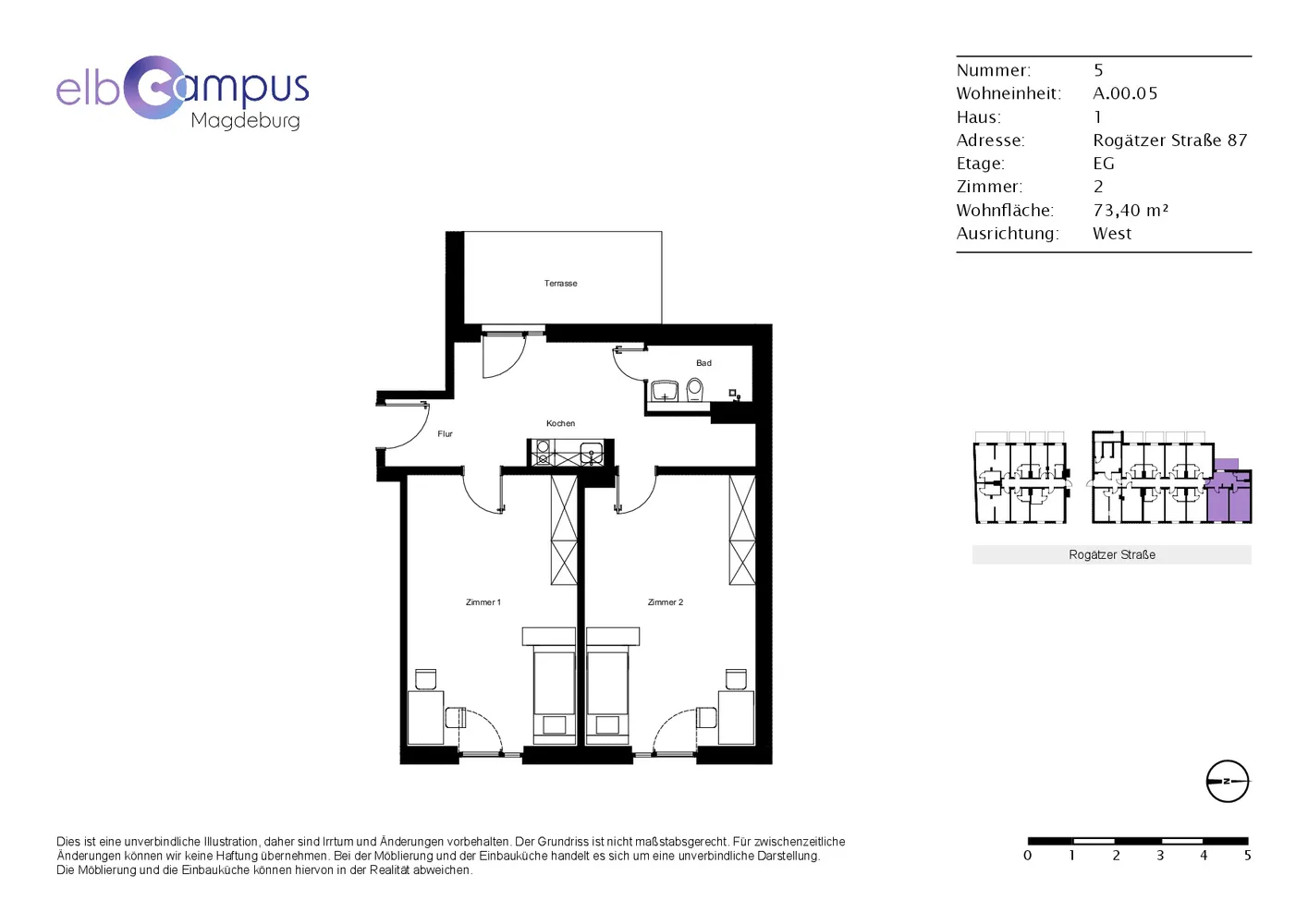 2 Zimmer Wohnung mit 73 m² in Magdeburg – Bild 8