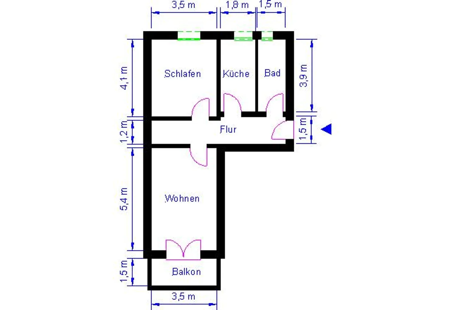 2 Zimmer Wohnung mit 58 m² in Magdeburg – Bild 9