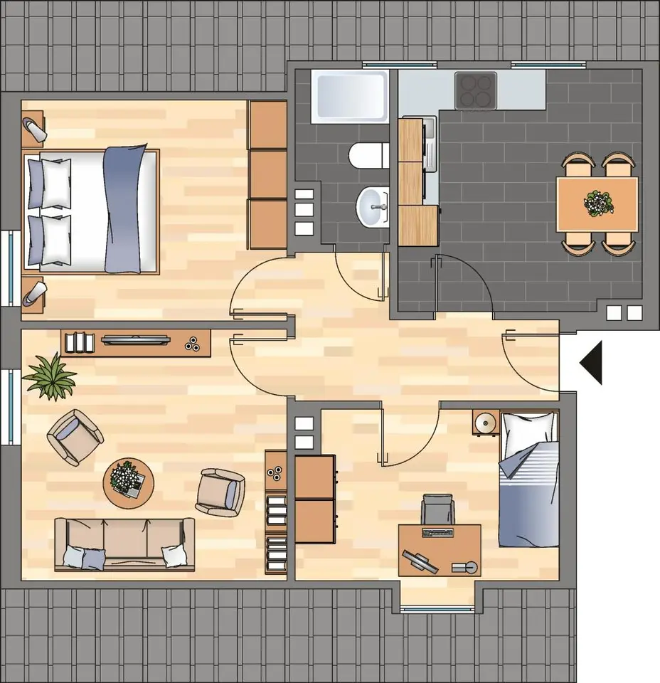 3 Zimmer Wohnung mit 55 m² in Wilhelmshaven – Bild 7
