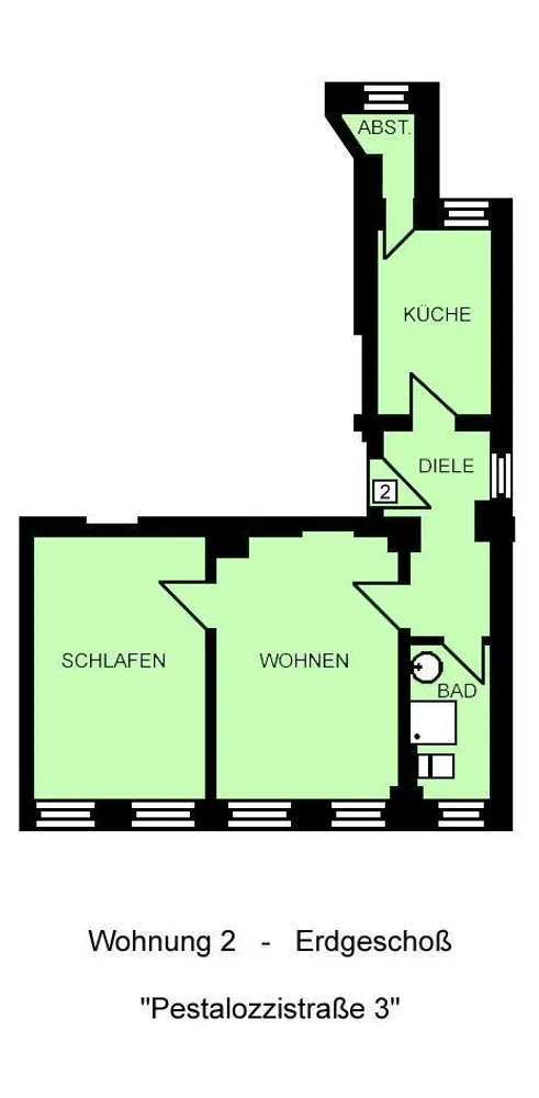 2 room apartment with 61 m² in Chemnitz – Photo 11