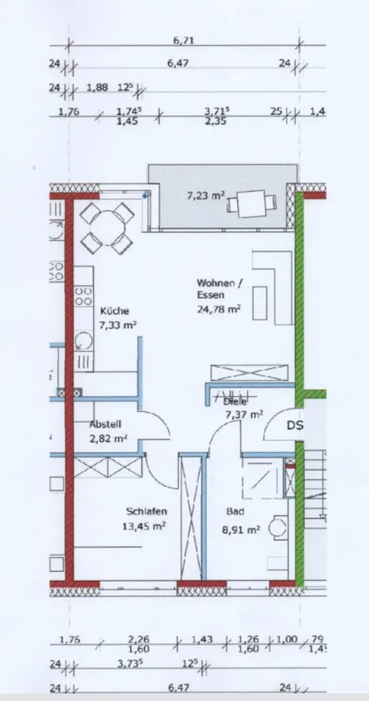 2 Zimmer Wohnung mit 68 m² in Karlsruhe – Bild 3