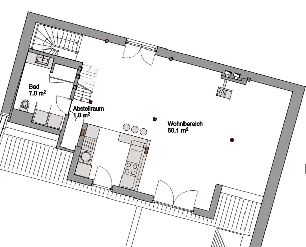1 Zimmer Wohnung mit 83 m² in Saarbrücken – Bild 6
